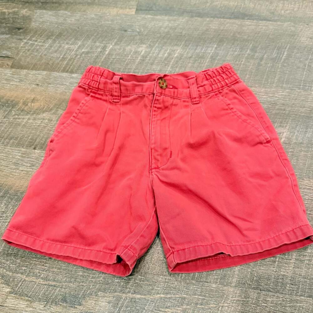 Duck Head Vintage Red Pleated Chino Cotton Shorts Size 4 boys